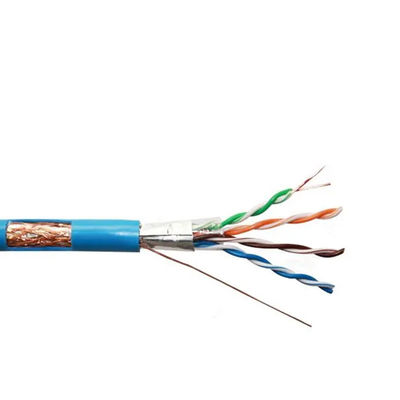 Internet LAN Cable do revestimento do PE do PVC de SFTP Cat5e 4 pares do cobre 305m desencapado de 1000FT