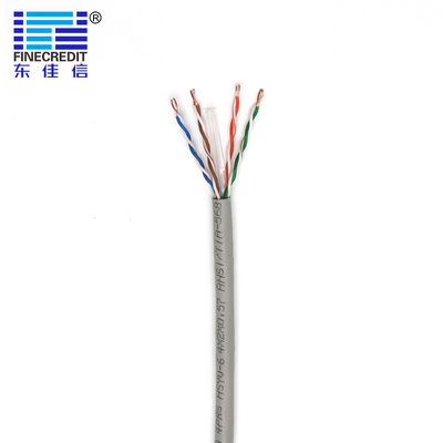 Bom preço Cabo ethernet industrial de 23AWG 1000FT Cat6 Utp flexível porque isolação do HDPE do condutor on-line